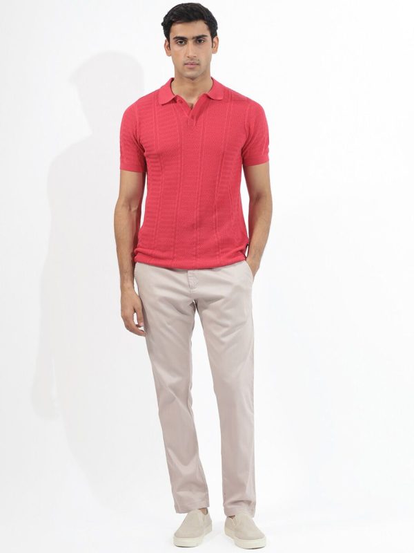 RARE RABBIT Men Mesk Polo Collar Slim Fit Cotton POLO T-Shirt - Image 2