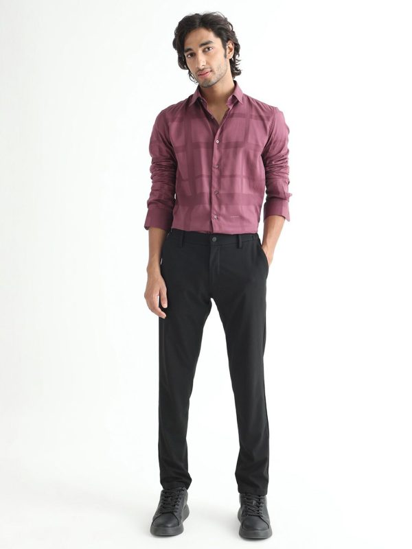 RARE RABBIT Men Boxlines Tartan Checked Slim Fit Shirt - Image 2