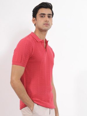 RARE RABBIT Men Mesk Polo Collar Slim Fit Cotton POLO T-Shirt